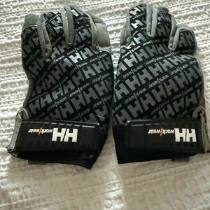 Helly Hansen Black and Gray Workwear Gloves